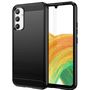 Carbon Case case for Samsung Galaxy A34 5G flexible silicone carbon cover black, Hurtel 5907769351983 5907769351983