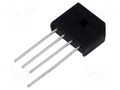 Bridge rectifier: single-phase; Urmax: 1kV; If: 8A; Ifsm: 200A; flat TAIWAN SEMICONDUCTOR KBU807G-TSC
