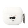Karl Lagerfeld KLA3RUNCHH AirPods 3 cover white/white Silicone Choupette Head 3D, Karl Lagerfeld 3666339087944 3666339087944