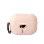 Karl Lagerfeld KLAP2RUNIKP AirPods Pro 2 cover pink/pink Silicone Karl Head 3D, Karl Lagerfeld 3666339099251 3666339099251