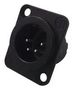 PLUG, XLR, BLACK, 4POLE NC4MD-LX-BAG
