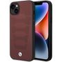 Case BMW BMHCP14S22RPSR iPhone 14 6.1&quot; burgundy/burgundy Leather Seats Pattern, BMW 3666339066567 3666339066567