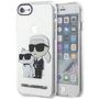 Karl Lagerfeld KLHCI8HNKCTGT iPhone 7/8/ SE 2020 / SE 2022 transparent hardcase Gliter Karl&amp;Choupette, Karl Lagerfeld 3666339118822 3666339118822