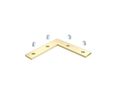 Соединение LED профиля, угол 90 °, винтами 14-3031-01 5901854770956