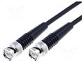 Cable; 1m; BNC male,both sides; black; 50Ω BQ CABLE CABLE-BNC-1