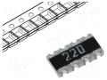 Resistor network: Y; SMD; 22Ω; ±5%; No.of resistors: 4; Case: 1206 BOURNS CAT16-220J4LF