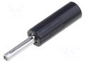 Connector: 4mm banana; plug; 10A; 50VDC; black; non-insulated DELTRON 579-0100