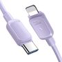 Joyroom Multi-Color Series A14 USB-C / Lightning 20W Cable 1.2 m - Purple, Joyroom 6956116748500 6956116748500