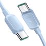 Joyroom Multi-Color Series A14 USB-C / USB-C Cable 100W 1.2 m - Blue, Joyroom 6956116748432 6956116748432