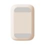Adjustable phone stand with mirror Baseus Seashell Series - beige, Baseus 6932172629915 6932172629915