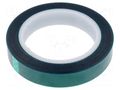 Tape: electrical insulating; W: 19mm; L: 66m; Thk: 0.06mm; green IPT 3101-19MM-66M