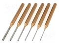 Kit: punches; hardened and heat treated; Punch len: 150mm; 6pcs. C.K CK-3328S