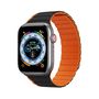 Magnetic Apple Watch SE, 9, 8, 7, 6, 5, 4, 3, 2, 1 (41, 40, 38 mm) Dux Ducis Strap (LD Version) - black and orange, Dux Ducis 6934913027851 6934913027851