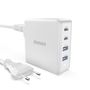 GaN 100W fast wall charger 2 x USB-C / 2 x USB Dudao A100EU - white, Dudao 6973687248727 6973687248727