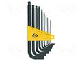Wrench-set; hex key; steel; 10pcs. C.K CK-4443M