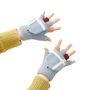 Women's/children's winter telephone gloves - blue, Hurtel 5907769307942 5907769307942