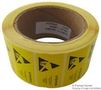 LABELS, ESD WARNING, YELLOW, 50MM, 66M 055-0002