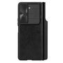Nillkin Qin Leather Pro Leather Case with Camera Protector for Samsung Galaxy Z Fold 5 - Black, Nillkin 6902048266001 6902048266001