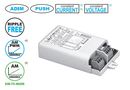 20W поставщик питания LED 250-900mA 3-53V, DIP-SWITCH, 12V(900mA), 24V(900mA); диммирование AM(1-10V), PUSH 151404