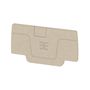 End plate AEP 2C 2.5, suitable for A2C, dark beige, Weidmuller 1514400000 4050118436112