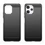 Flexible carbon pattern case for Xiaomi Redmi 12 Carbon Case - black, Hurtel 9145576281543 9145576281543