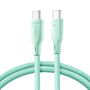 Joyroom Multi-Color Series S-A34 USB-C / USB-C PD 60W cable 1m - green, Joyroom 6941237110206 6941237110206