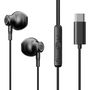 Joyroom TYPE-C Series JR-EC07 USB-C in-ear headphones metal - black, Joyroom 6941237162762 6941237162762