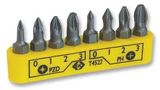 BIT SET, PHILLIPS/POZI, 8PC T4522