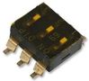 SWITCH, DIL, 3WAY, SPST, RECESSED MCEMR-03-T
