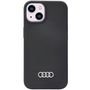 Audi Silicone Case iPhone 14 6.1&quot; black/black hardcase AU-LSRIP14-Q3/D1-BK, Audi 6955250225298 6955250225298