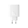 Baseus Cube Pro 65W GaN charger 2x USB-C USB-A - white, Baseus 6932172641481 6932172641481