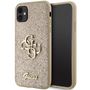 Guess GUHCN61HG4SGD case for iPhone 11 / Xr - gold Glitter Script Big 4G, Guess 3666339147686 3666339147686