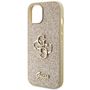 Guess Glitter Script Big 4G iPhone 15 Case - Gold, Guess 3666339147785 3666339147785