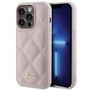 Guess Quilted Metal Logo case for iPhone 15 Pro Max - pink, Guess 3666339149772 3666339149772