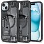 Spigen Ultra Hybrid Mag Case with MagSafe for iPhone 15 Plus - Dark Gray (Zero One Pattern), Spigen 8809896750035 8809896750035