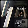 Spigen Crystal Hybrid Case for iPhone 15 Pro Max - Clear Beige, Spigen 8809896747578 8809896747578
