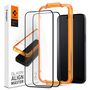 Spigen ALM Glass FC Tempered Glass for iPhone 15 Pro - Black 2 pcs., Spigen 8809896752176 8809896752176