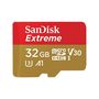 Memory card SanDisk Extreme microSDHC 32GB 100/60 MB/s V30 A1 U3 4K (SDSQXAF-032G-GN6MA), SanDisk SDSQXAF-032G-GN6MA