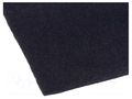 Upholstery cloth; 1500x700x3mm; black; self-adhesive 4CARMEDIA CLT.30.001