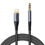 Joyroom Audio Transfer Series SY-A06 mini jack 3.5 mm / Lightning cable 1.2 m - black, Joyroom 6956116773762 6956116773762