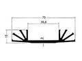 Heat Sink 40x70x15mm 1xTO3 15/4/A 5410329321260