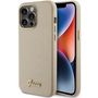 Guess Glitter Glossy Script case for iPhone 15 Pro Max - gold, Guess 3666339155513 3666339155513