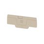 End plate (terminals), 65.7 mm x 2.1 mm, dark beige Weidmuller 1552640000 04050118359817