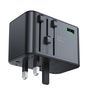 Acefast Z1 GaN 75W PD travel charger adapter 3x USB-C 2x USB-A - black, Acefast 6974316282495 6974316282495