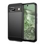 Carbon Case for Google Pixel 8A Flexible Silicone Carbon Cover - Black, Hurtel 5907769359408 5907769359408