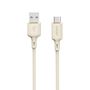 Dudao L7SC USB-A - USB-C cable 5A 1m - beige, Dudao 6976625331024 6976625331024