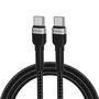 Wozinsky WNBCC2 USB-C / USB-C PD 65W cable 2 m - black, Wozinsky 5907769308741 5907769308741