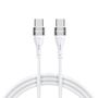 Wozinsky WSTCC1 USB-C / USB-C PD 65W cable 1 m long - white, Wozinsky 5907769308796 5907769308796