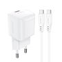 Acefast A77 Mini PD 30W GaN wall charger + USB-C cable - white, Acefast 6974316282853 6974316282853