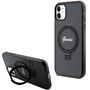 Guess Ring Stand Script Glitter MagSafe case for iPhone 11 / Xr - black, Guess 3666339156220 3666339156220